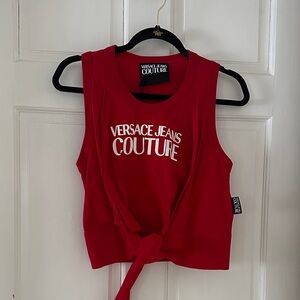Versace Jeans Collection Bold Red Tank Top